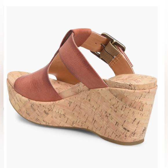 NWOT- Kork-Ease ‘Andi’ Leather Wedge Sandal - Picture 4 of 10
